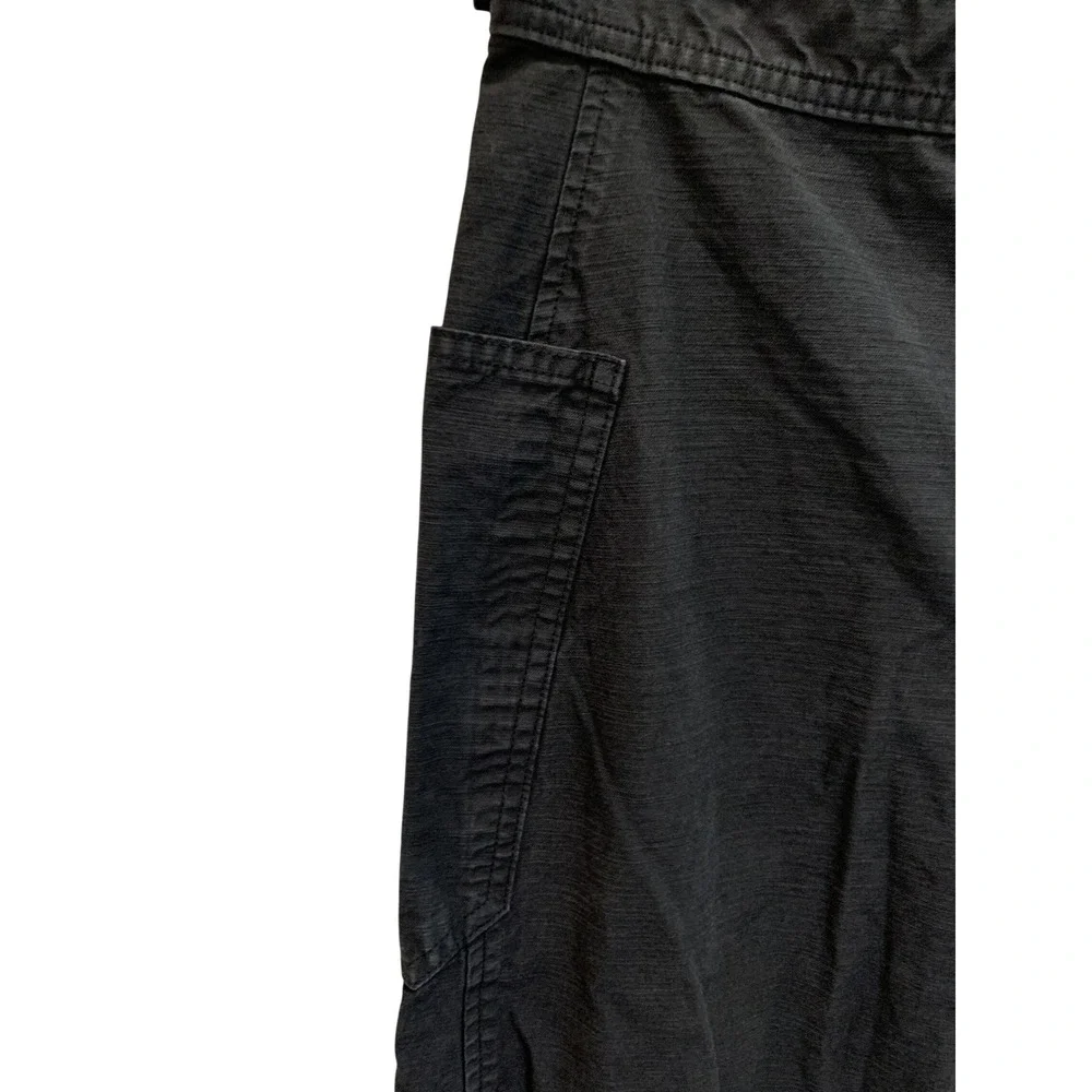 Everlane Fatigue Barrel Pants Womens 2 Black Organic Cotton Linen Utility